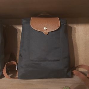 Black longchamp le pliage backpack